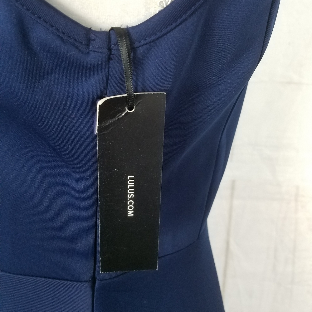 Lulus blue fit &flare dress - Picture 12 of 12